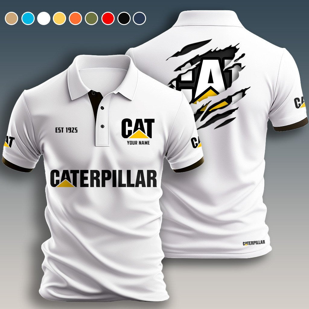 Personalized CAT Limited Edition 3D Polo Shirts