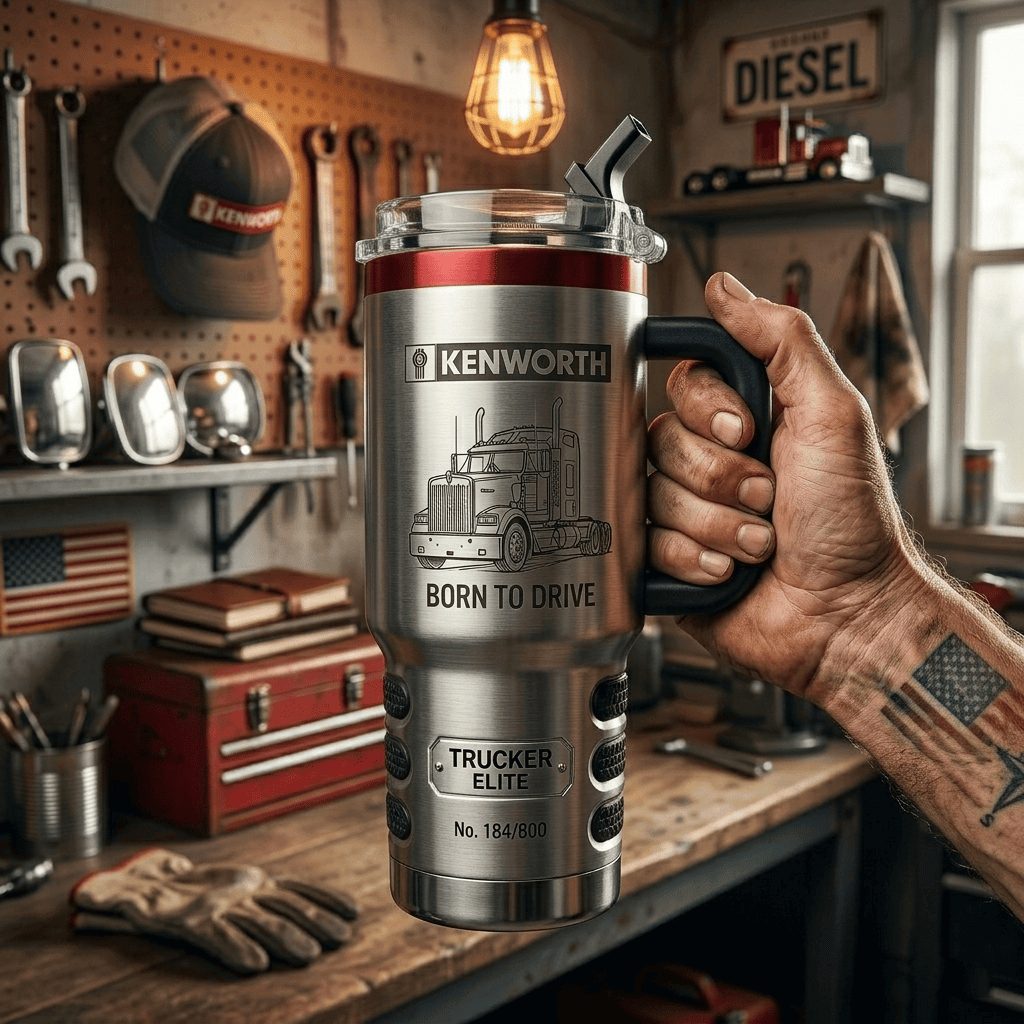 KW Tumbler with Handle and Straw