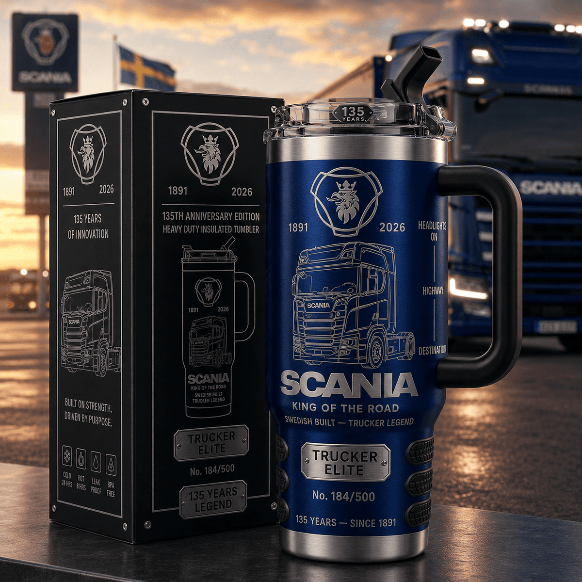 SCN Tumbler with Handle and Straw