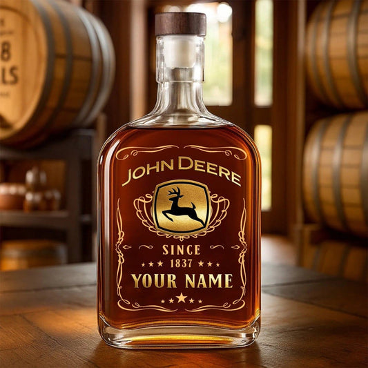 Custom Name J-Deere Whiskey Bottle