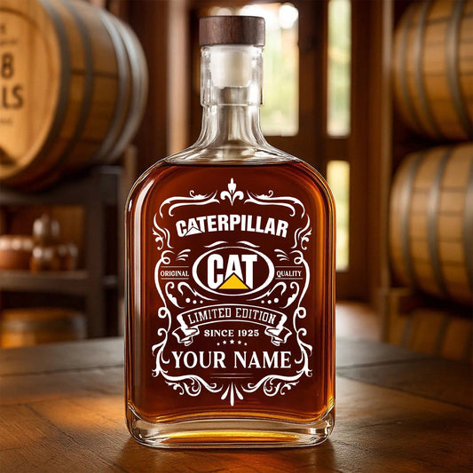 Custom Name CAT Whiskey Bottle
