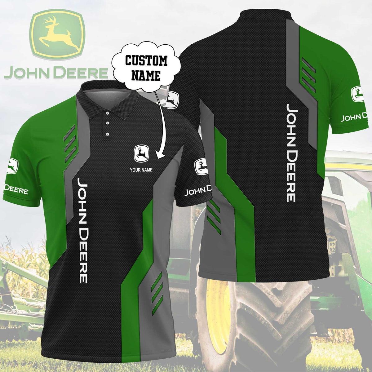 Custom Name JD 3D Apparels YVT1079