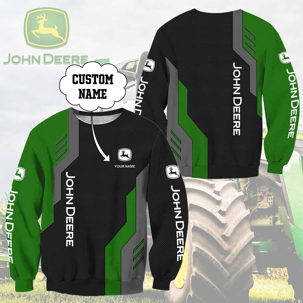 Custom Name JD 3D Apparels YVT1079