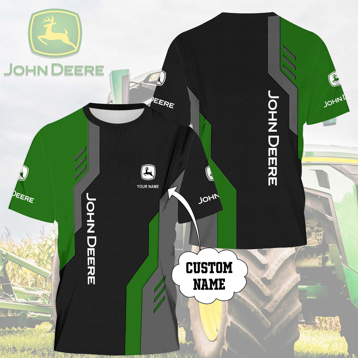 Custom Name JD 3D Apparels YVT1079