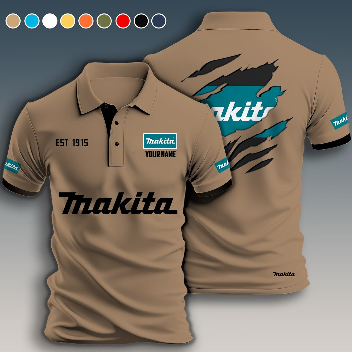 Personalized MKT Limited Edition 3D Polo Shirts