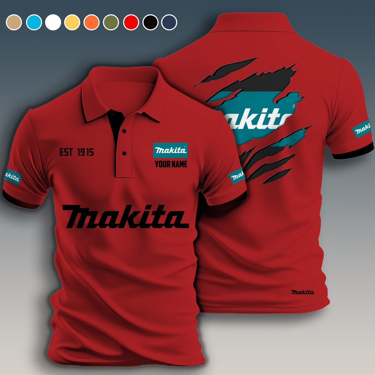 Personalized MKT Limited Edition 3D Polo Shirts