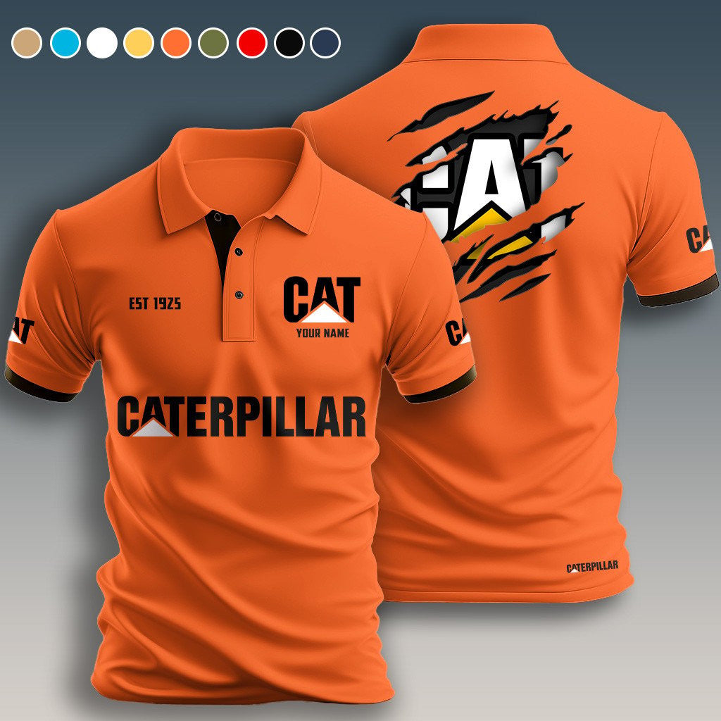 Personalized CAT Limited Edition 3D Polo Shirts