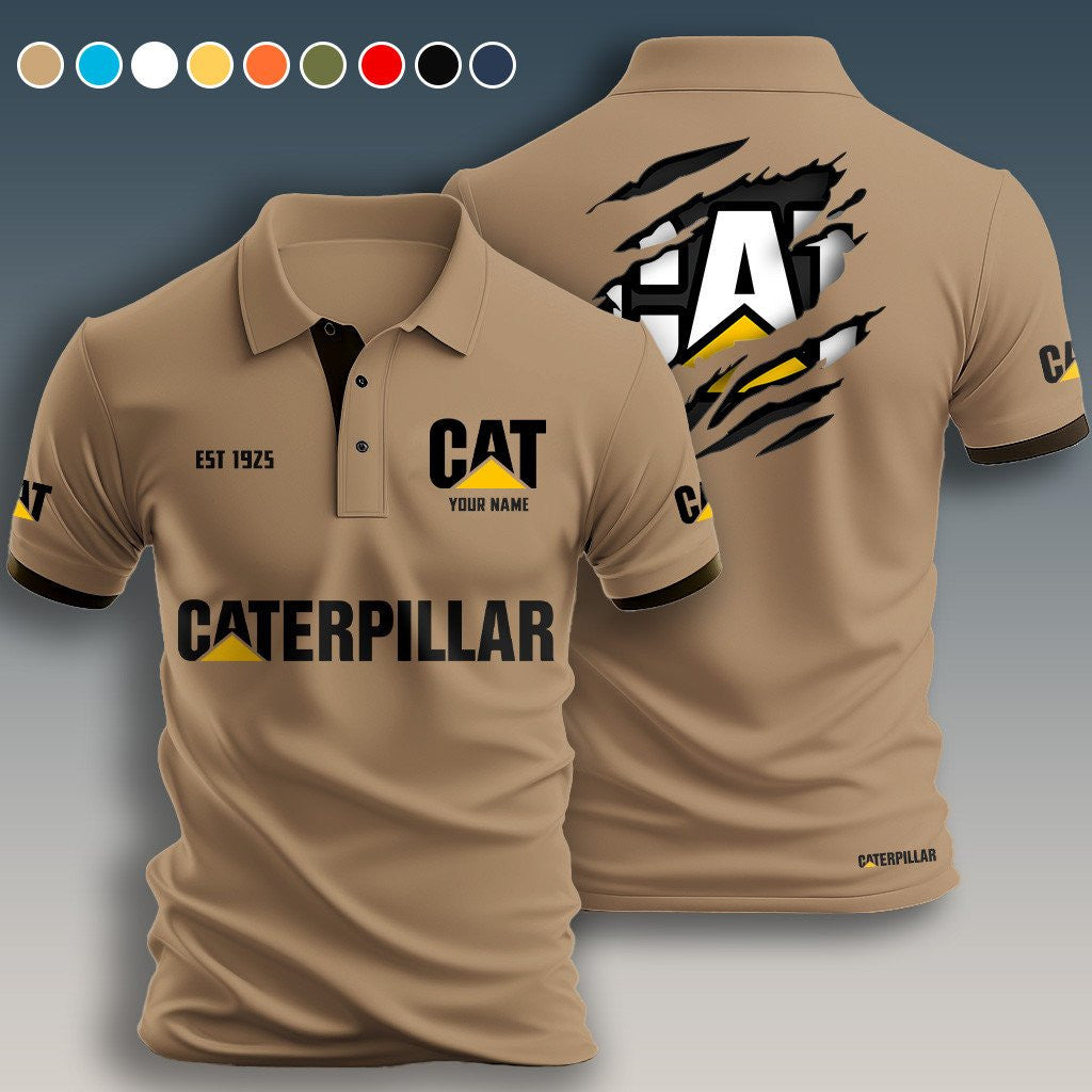 Personalized CAT Limited Edition 3D Polo Shirts