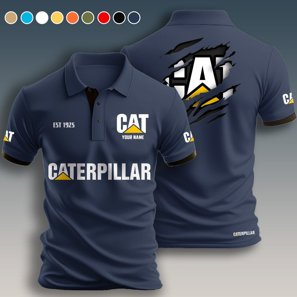 Personalized CAT Limited Edition 3D Polo Shirts