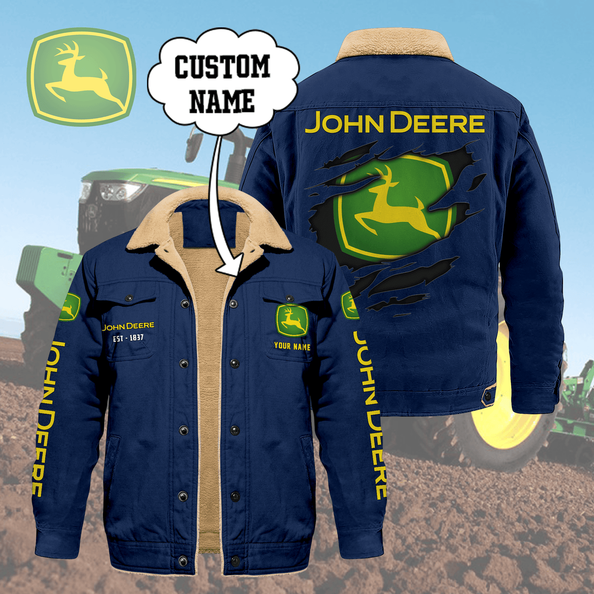 JD Limited Edition Fleece Cotton Jacket CR251140 THAOVTT1163