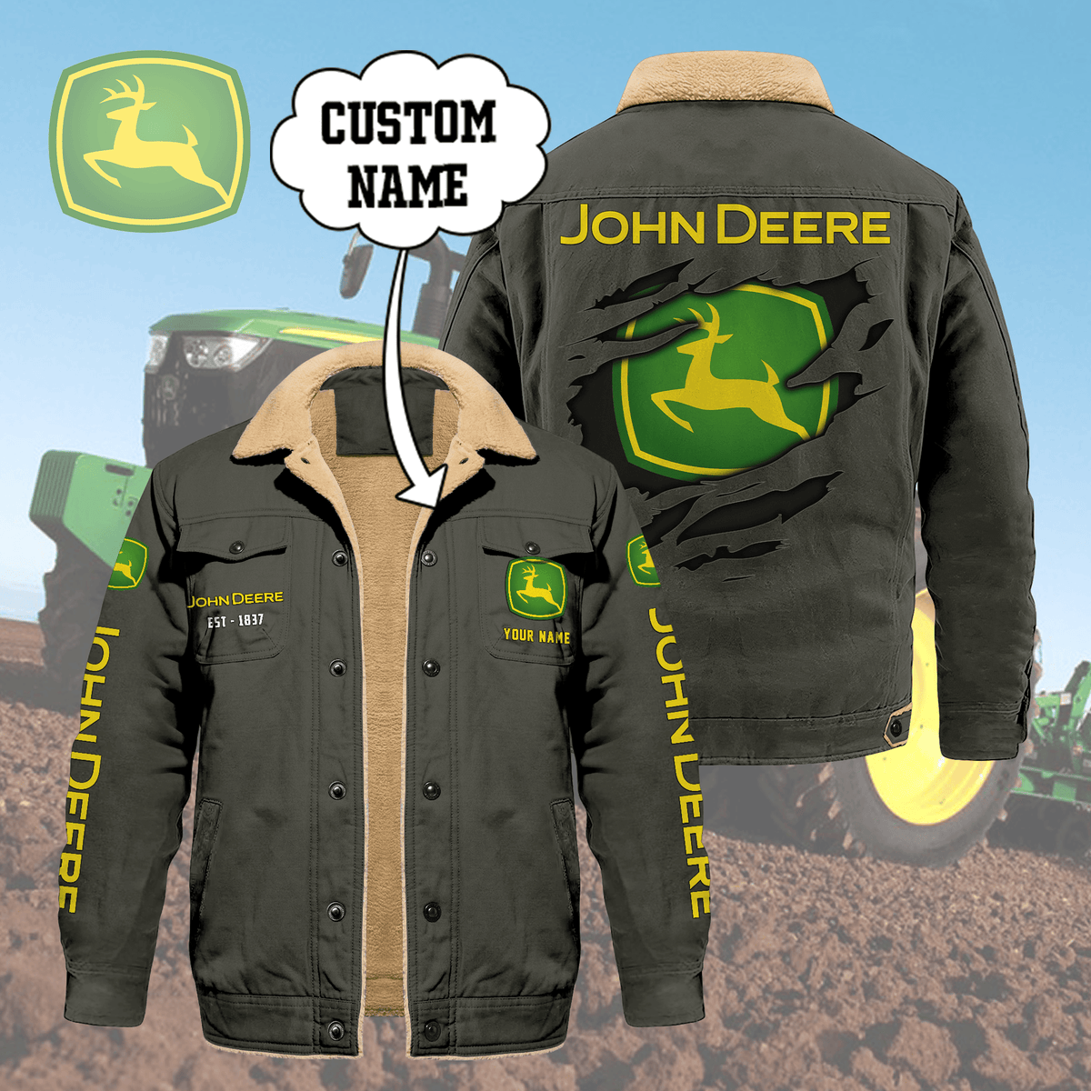 JD Limited Edition Fleece Cotton Jacket CR251140 THAOVTT1163