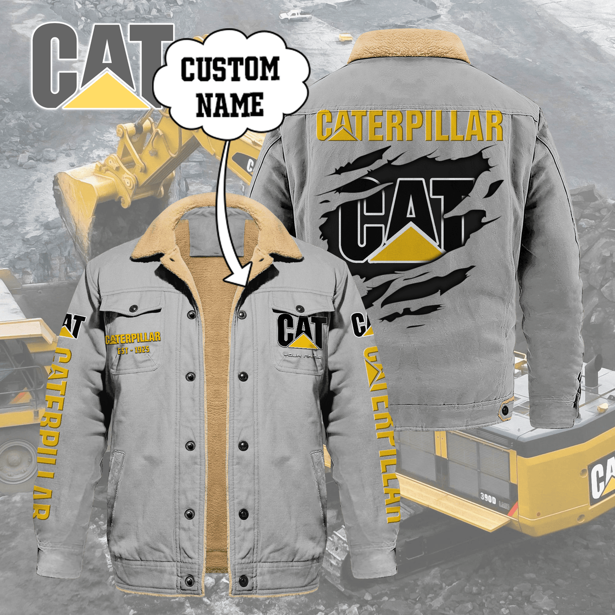 CAT Limited Edition Fleece Cotton Jacket THAOVTT1163