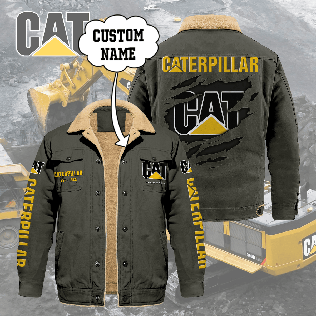 CAT Limited Edition Fleece Cotton Jacket THAOVTT1163