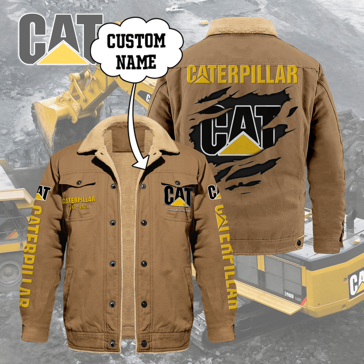 CAT Limited Edition Fleece Cotton Jacket THAOVTT1163