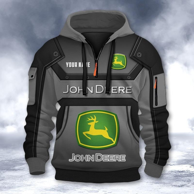 Custom Name JD 3D Quarter Zip Hoodie CR251167