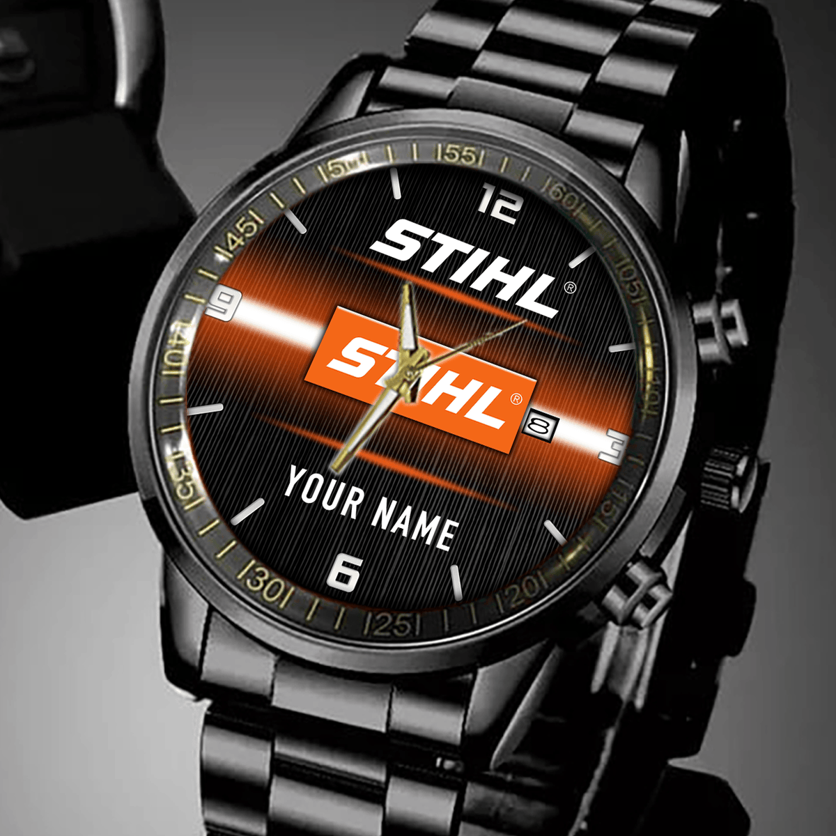 STL New Personalized Black Hand Watch for fan-Limited Edition YVT0488