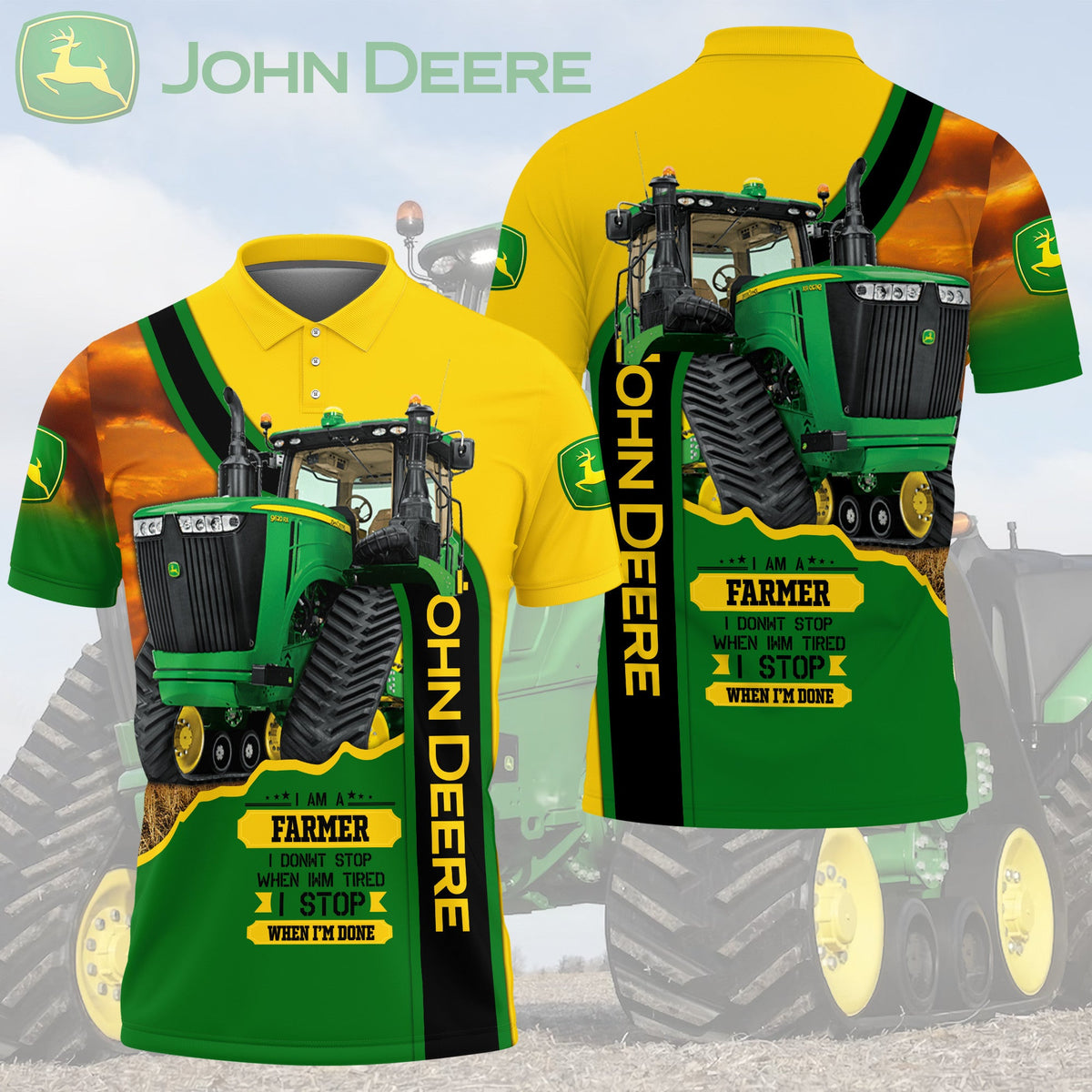 Tractor JD 3D Apparels TH4027