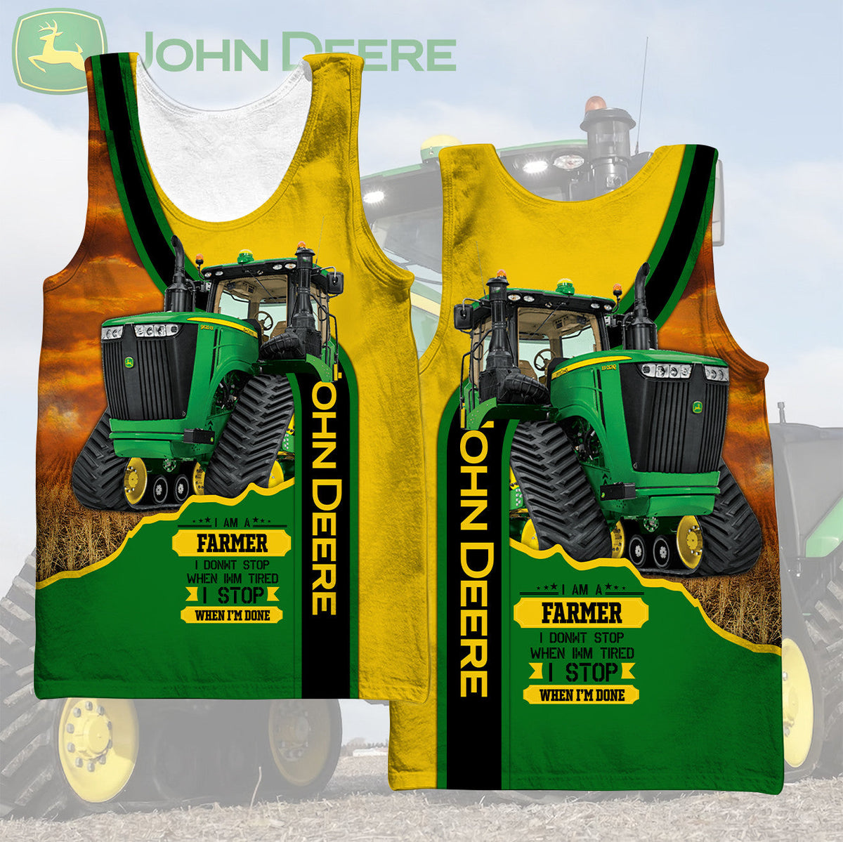 Tractor JD 3D Apparels TH4027