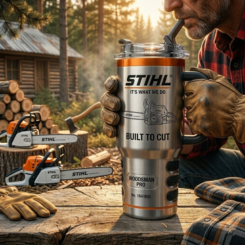 STL Tumbler with Handle and Straw