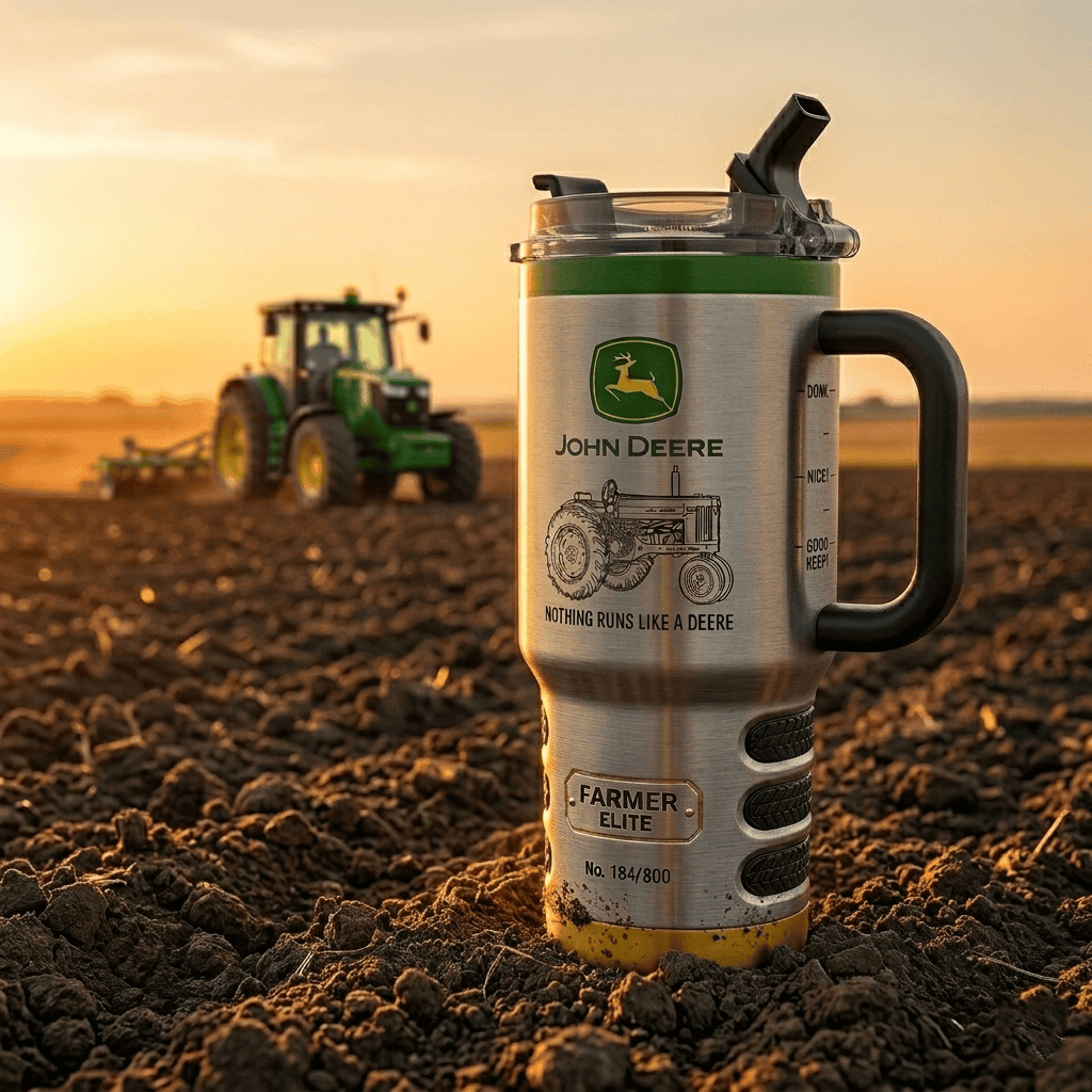 JD Tumbler with Handle and Straw