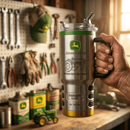 JD Tumbler with Handle and Straw