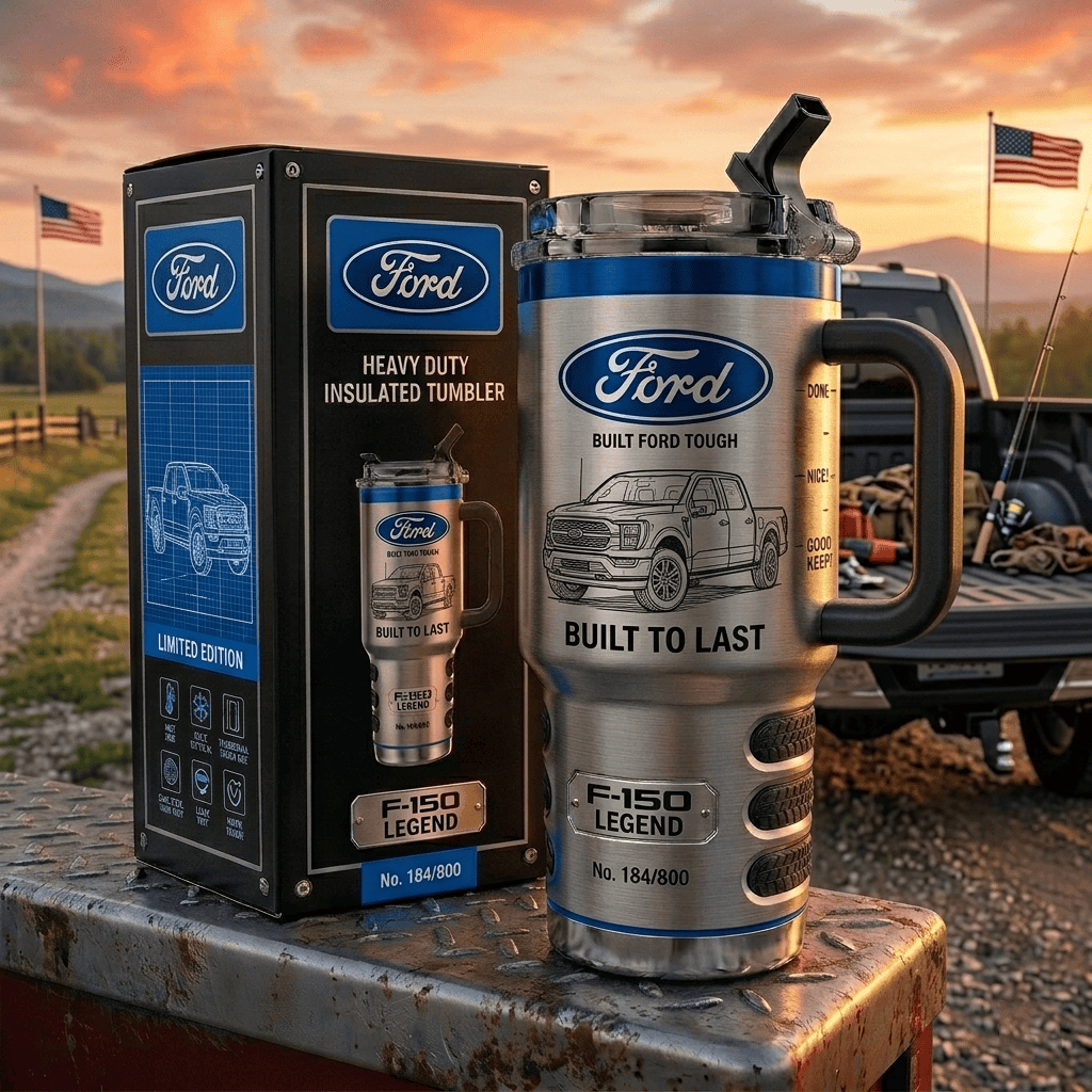 F-150 FD Tumbler with Handle and Straw