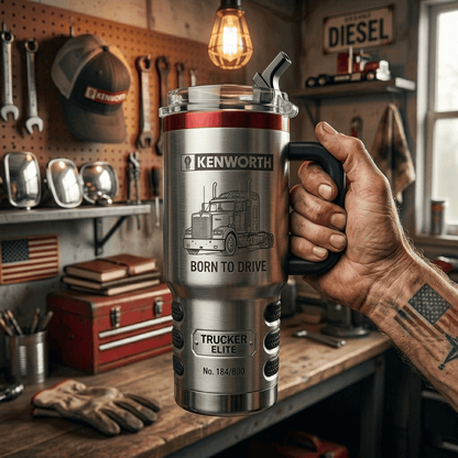 KW Tumbler with Handle and Straw