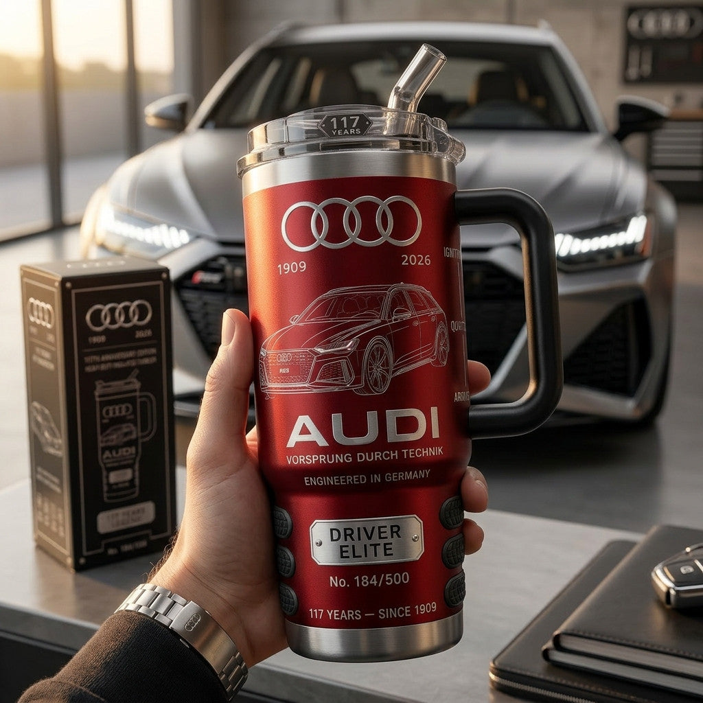 AD Tumbler with Handle and Straw