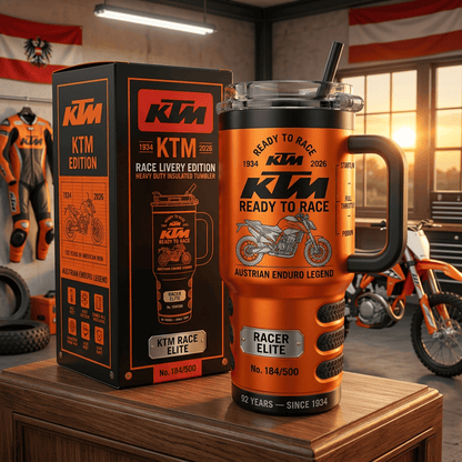 K-Racing Tumbler with Handle and Straw