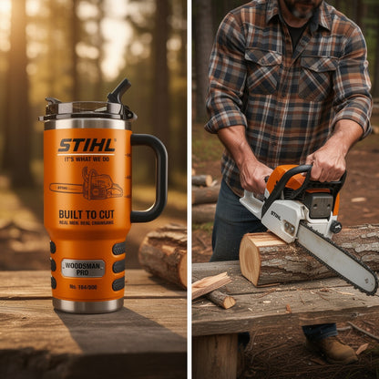 STL Tumbler with Handle and Straw S02