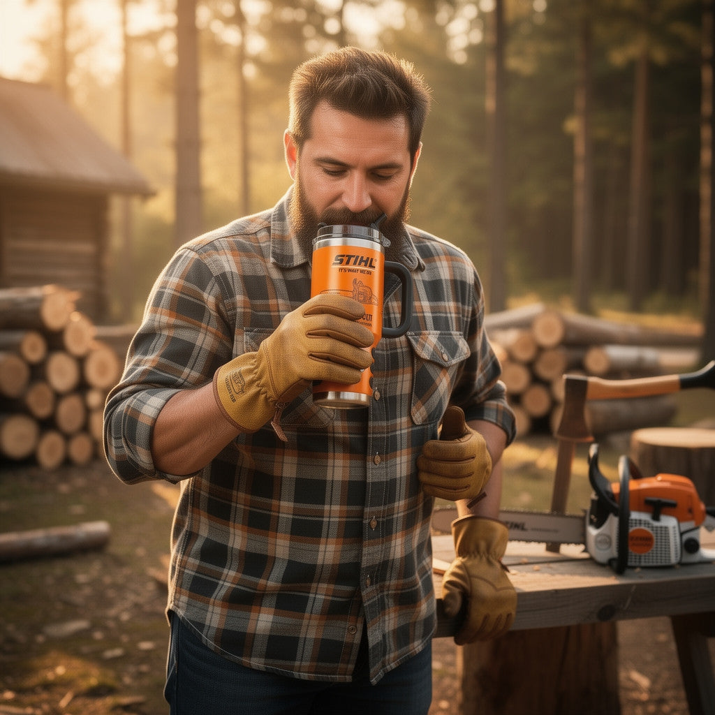 STL Tumbler with Handle and Straw S02