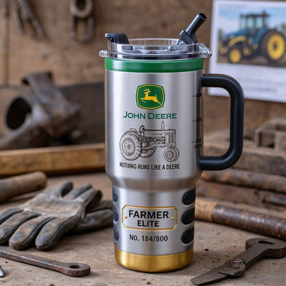 JD Tumbler with Handle and Straw