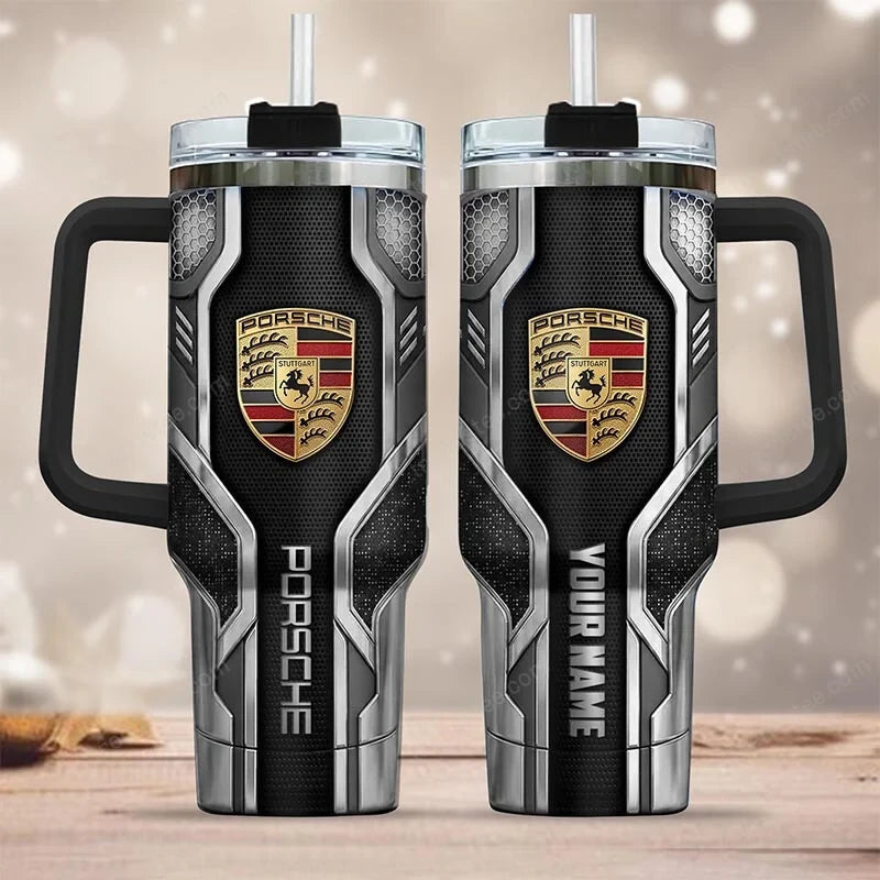 PS Tumbler with Handle and Straw