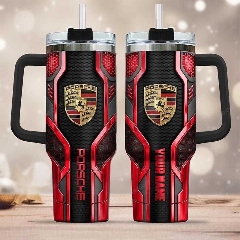 PS Tumbler with Handle and Straw