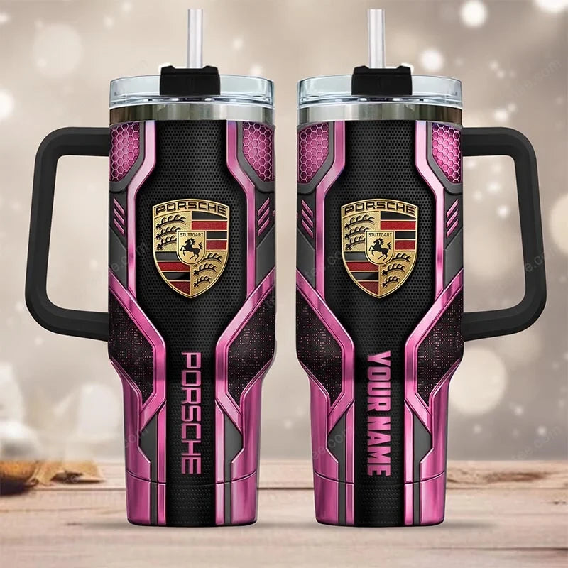 PS Tumbler with Handle and Straw