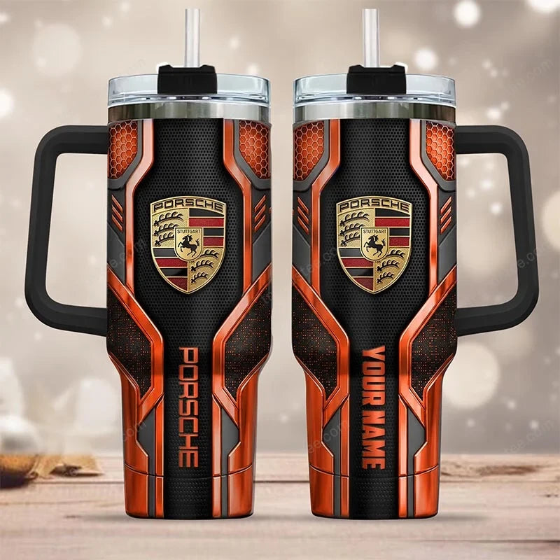 PS Tumbler with Handle and Straw