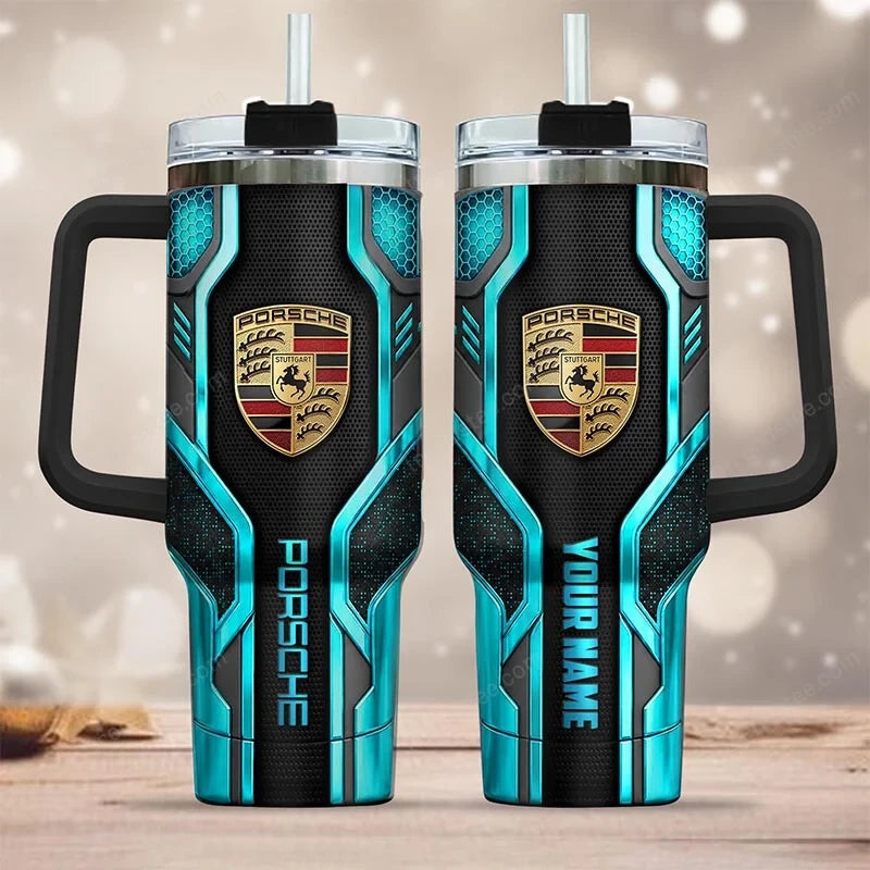 PS Tumbler with Handle and Straw