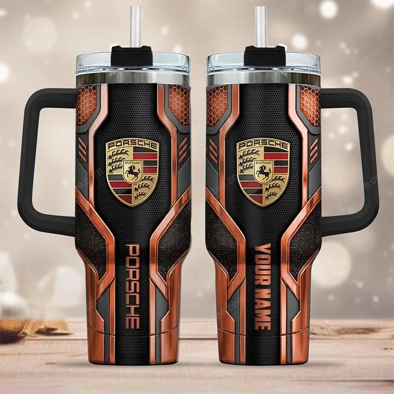 PS Tumbler with Handle and Straw