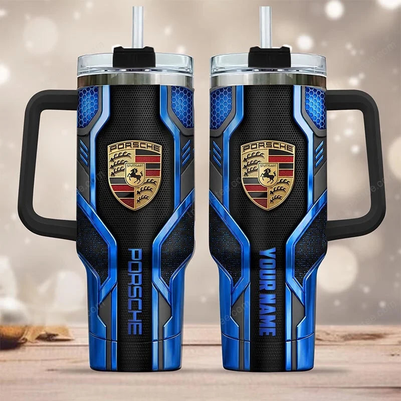PS Tumbler with Handle and Straw