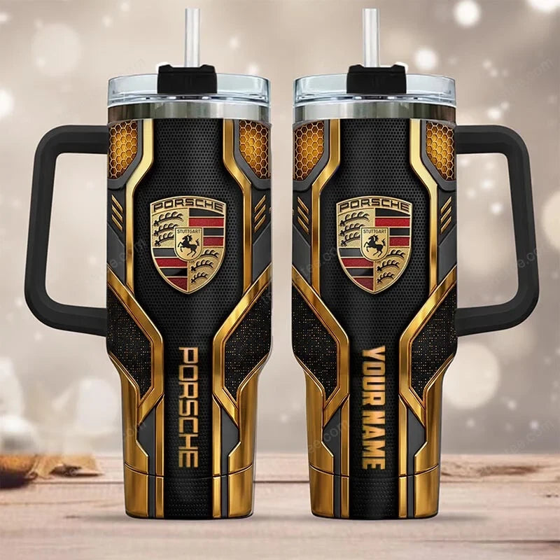 PS Tumbler with Handle and Straw