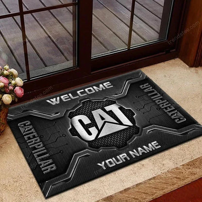 Custom Name CAT Doormat