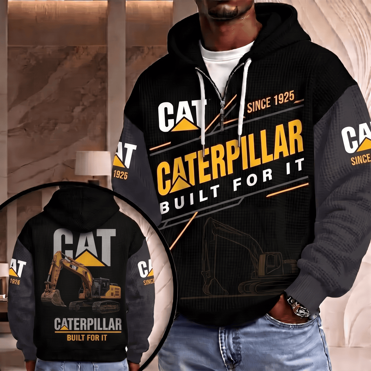 CAT Limited Edition Waffle Hoodie
