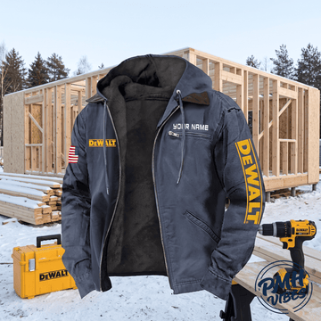 Personalized DW Left Chest Zipper Pocket Jacket