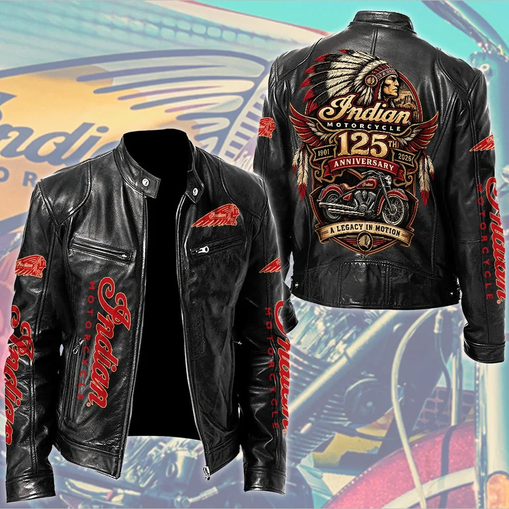 IM 125th Anniversary Motorcycle Leather Jacket IM1