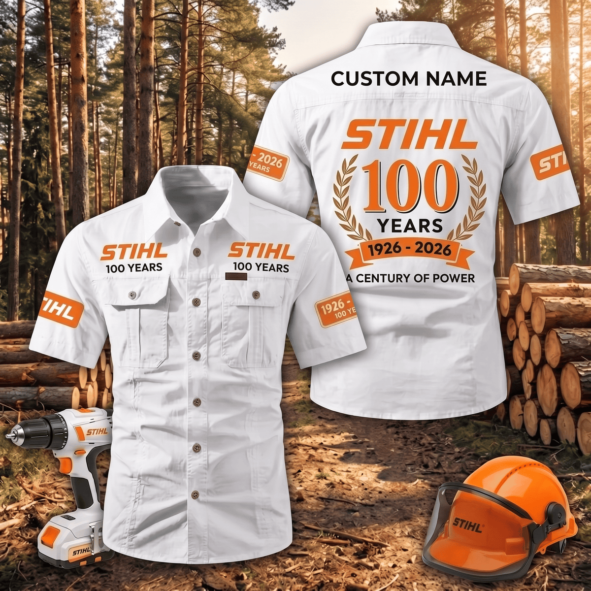 Personalized STL Limited Edition Short Sleeve Mechanic Shirt