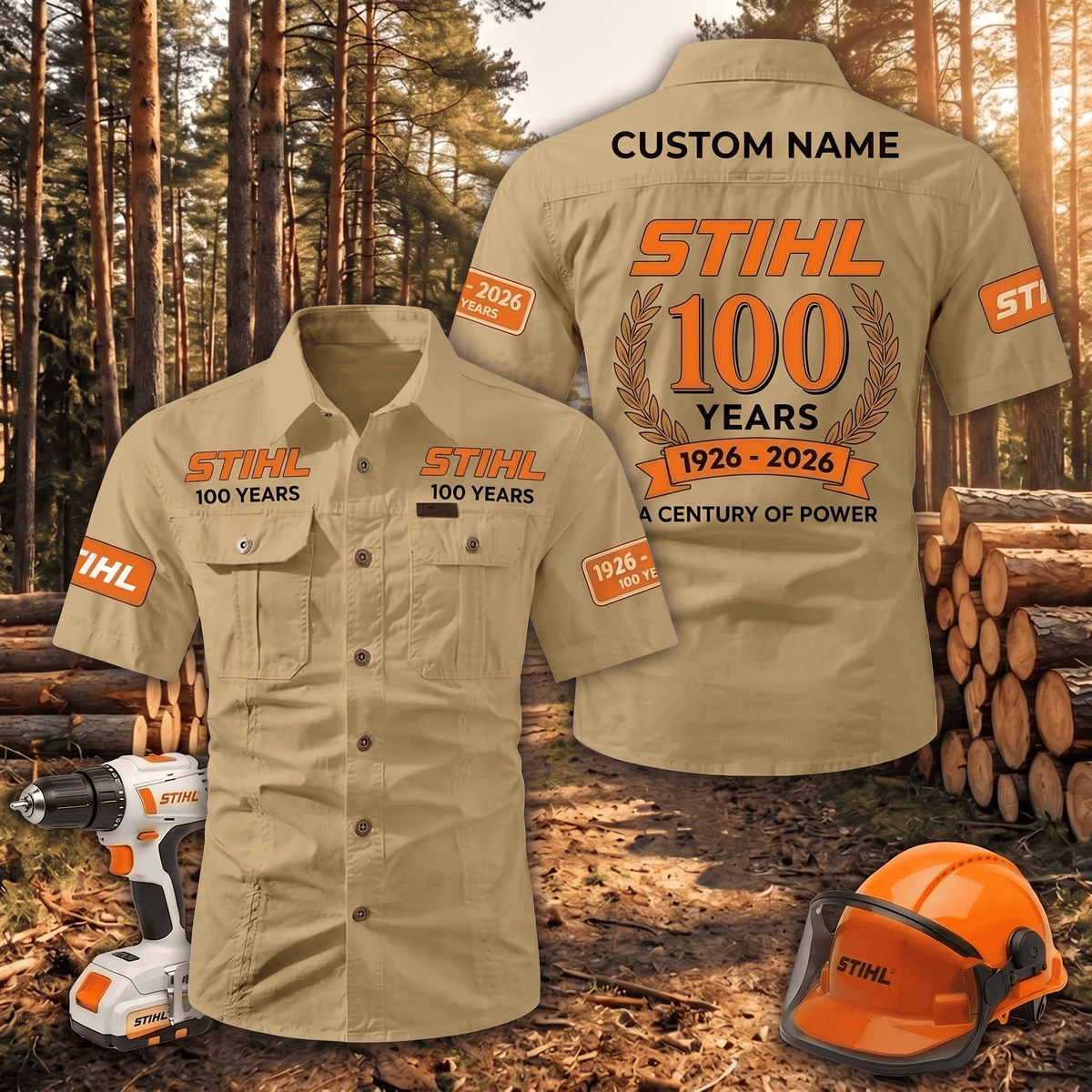 Personalized STL Limited Edition Short Sleeve Mechanic Shirt