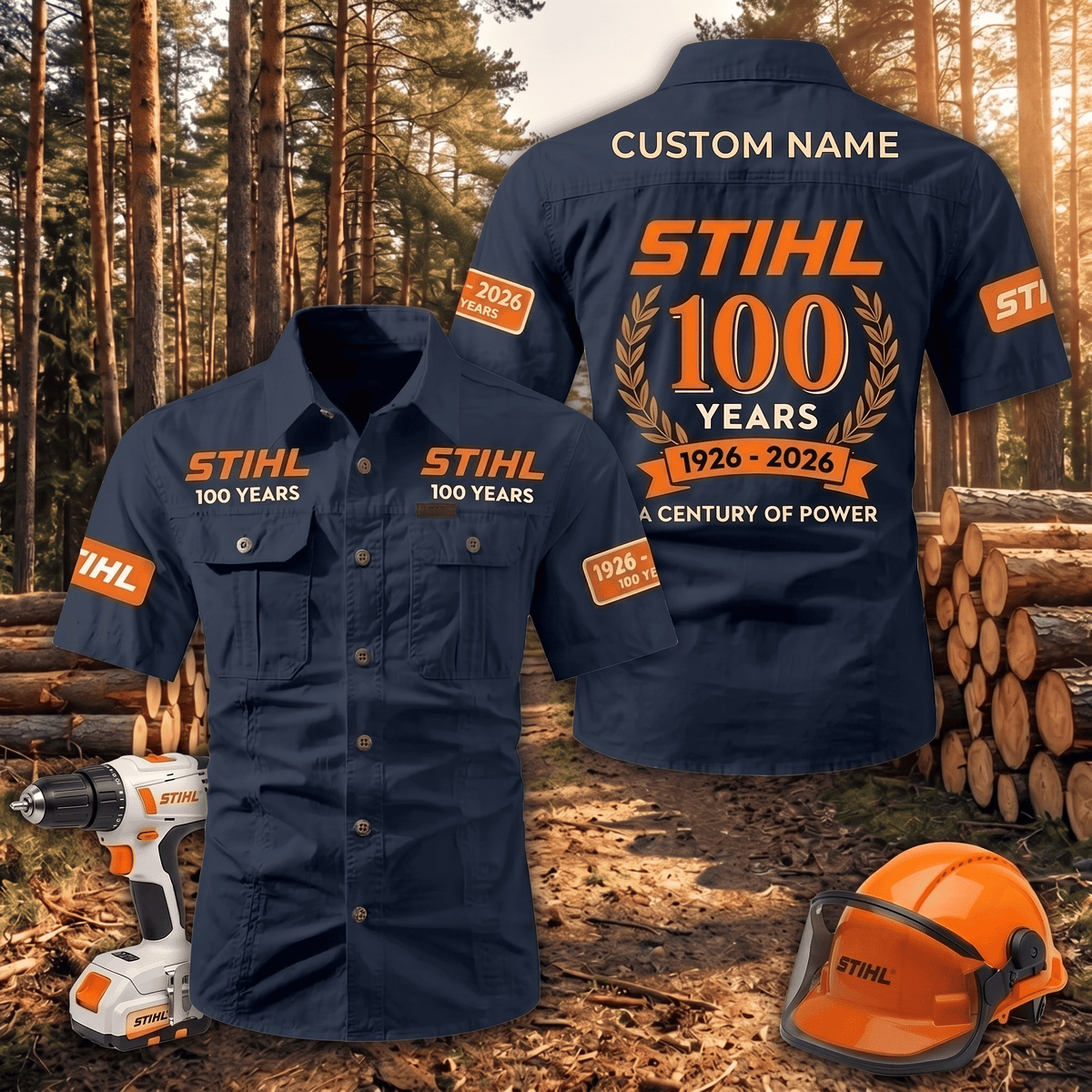 Personalized STL Limited Edition Short Sleeve Mechanic Shirt
