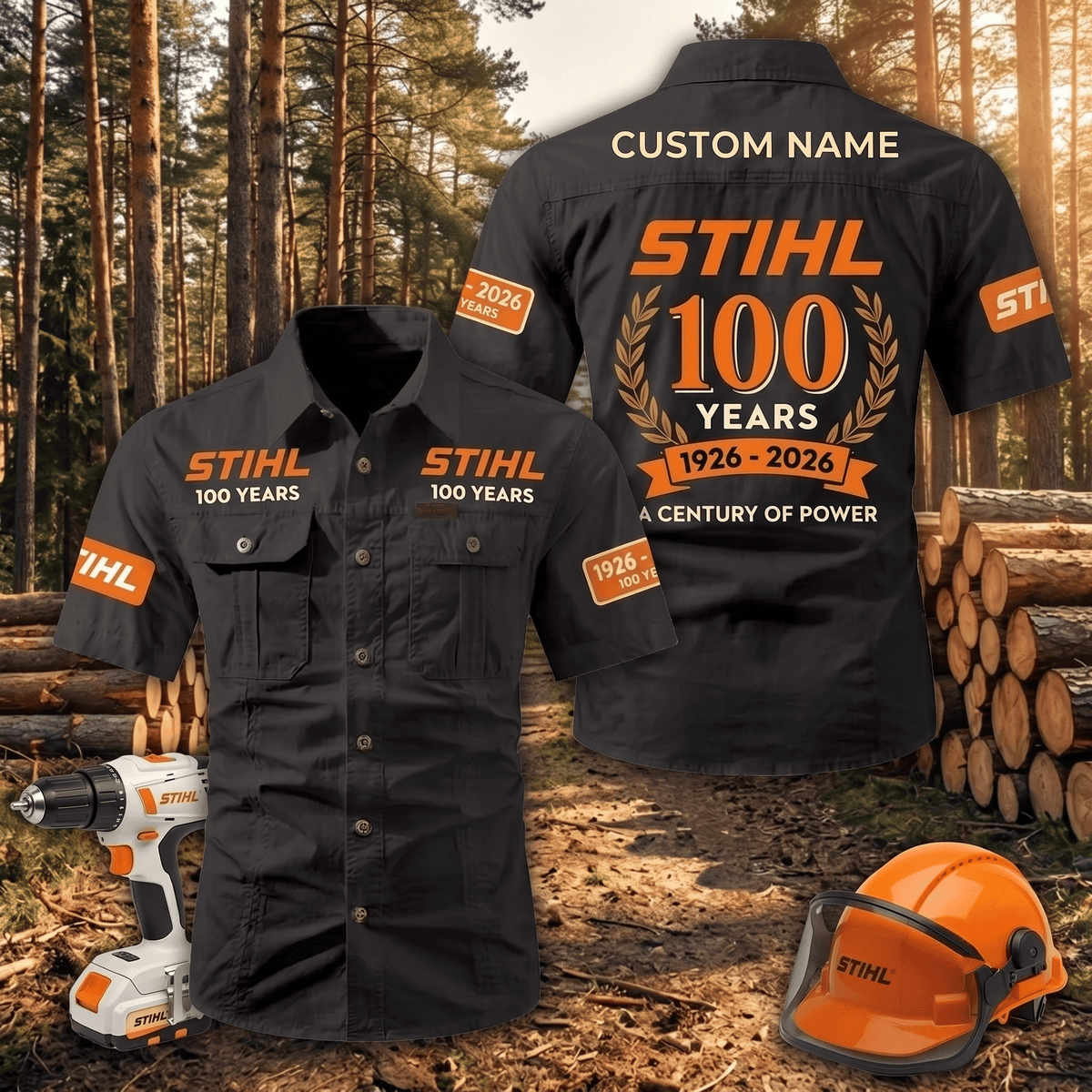 Personalized STL Limited Edition Short Sleeve Mechanic Shirt