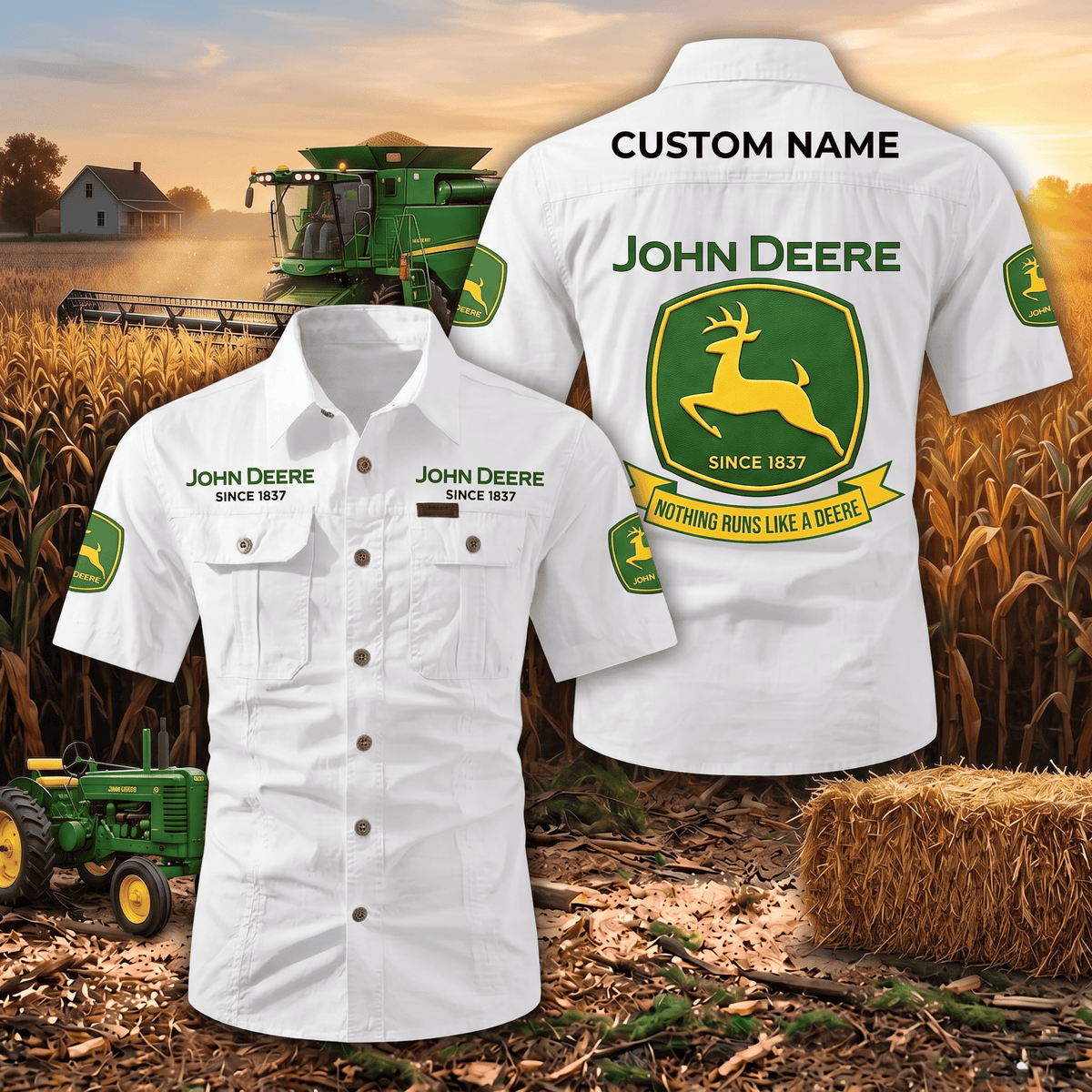 Personalized JD Limited Edition Short Sleeve Mechanic Shirt