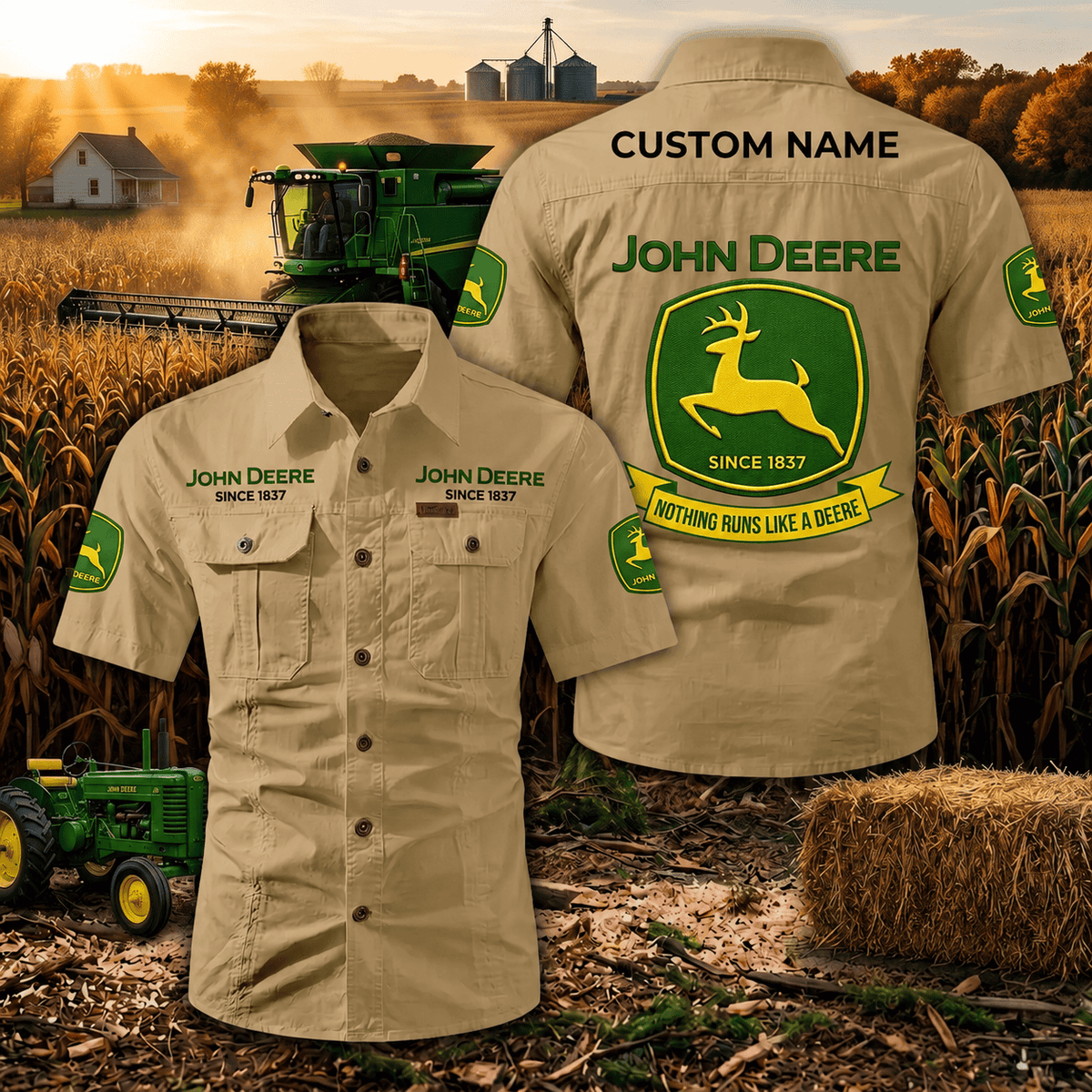 Personalized JD Limited Edition Short Sleeve Mechanic Shirt